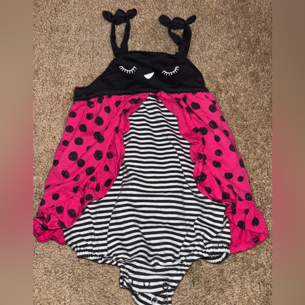 Ladybug bodysuit/romper size 12m